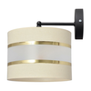 Zidna lampa HELEN 1xE27/15W/230V krem/crna/zlatna