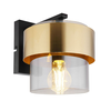 Globo 15560W - Zidno svetilo MILEY 1xE27/60W/230V crna/mesing