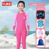 Yuke Set Kupaći kostim za devojčice, 5 delova, Roze