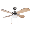 HAEGER FC-424.006A Plafonski dekorativni ventilator 106cm, 50W, Srebrno-braon