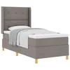 vidaXL vidaXL Box Spring Postelja z Mattresom v Taupe, 90x190 cm, Tkanina, (22050591)