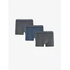 Penti Boksarice PENTI Herren Blend gestreifte Boxershorts temno siva