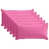 vidaXL Prevleka za blazino 6 kos HOUTEN Roza 40 x 80 cm Poliester