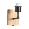 Brilagi - Zidna lampa NUBILA WOOD 1xE27/25W/230V hrast/crna