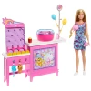 Barbie skrivnosti: Plažni detektivi – Igralni set s stojalom za sladkorno peno in punčko – Mattel