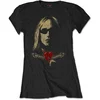Tom Petty & The Heartbreakers Shades & Logo (Soft Hand Inks) Black M Ženske Majica