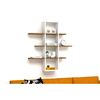 HANAH HOME Zidna polica Ardo Walnut White
