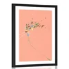 Plakat s paspartujem preprosta lepota rastlin - 20x30 black