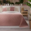 shumee VELVI Dekorativno pregrinjalo - pudrasto roza - 170x210 cm