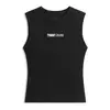Tommy Jeans Top DW0DW22577 Črna Slim Fit