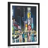 Plakat s paspartujem barviti New York - 30x45 silver