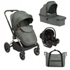 Kikka Boo Kolica Kara premium 3in1 set sa autosedištem I-Prime I-size i tvrdom korpom Army Green ( KKB21166 SET )