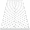 Decormat Podloga za teraso Bele deske 150x225 cm
