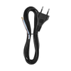 Priključni kabel, PVC 2x0,75MM, ČRN 2M