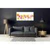 tulup.si Slika na akrilnem steklu Pisane daisy cvetje 100x50 cm 4 obešalnika