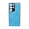 Maska za telefon LEATHER CASE za Samsung S23 Ultra, Akvamarin