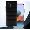 Silikonski ovitek Striped Leather 3D za Xiaomi Redmi Note 10 Pro Max - črna