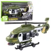 slomart LEAN TOYS Vojaški helikopter z dvigalom, lučke, zvoki, kaki 1:16