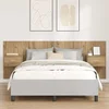 vidaXL vidaXL Vznožnica z omarico 3 pcs Umetni hrast Konstruiran les, (5000109553)