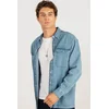 TUDORS Muška košulja Oversize Relaxed Fit teksas plava