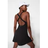 Trendyol Black Scuba/Diving 2 Layer Tennis Knitted Sports Dress With Shorts