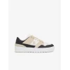 Beige-white womens leather sneakers Tommy Hilfiger Basket Sneaker LO