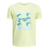Under Armour B SPLIT BIG LOGO SS, maja o.kr, rumena 1390003