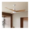 ZEVENTI - LED Plafonski ventilator NATURITO LED/18W/230V Wi-Fi Tuya bela/hrast + daljinski upravljač