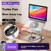 Future Stalak za laptop sa ventilatorom za hlađenje, 360° rotirajući, Podesiv, Srebrne boje