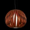 LZF LAMPS LZF Poppy Srednja viseča svetilka, češnja - Dnevna soba/jedilnica - Dizajn - češnjevo rjava - Les