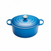 Okrogla posoda Signature z jeklenim gumbom 24 cm, modra