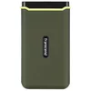 Transcend ESD380C 500 GB USB 3.2 Gen 2x2 (USB-C), zunanji SSD disk proti udarcem (3D TLC), 2000 MB/R, 2000 MB/W, vojaško zelena