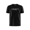 Craft Moška športna majica s kratkimi rokavi iz mešanice bombaža core black