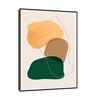 Canvas Slika na platnu Ples linija i blokova III 60x80cm, Sa ramom, Crni