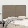 Uzglavlje boje taupe 144x5x118/128 cm tkanina