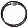 Disney Black Panther Dvojna usnjena zapestnica Marvel B600612L.CS