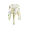 GUESS Bluza Shirley  svetlo modra / oliva / pastelno zelena / bela