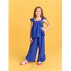 Sinsay - Komplet: bluza i pantalone - indigo