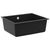Umivaonik Crna 530 x 460 mm 80% kvarc i 20% smola