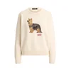 Lauren Ralph Lauren Pulover kremna/rjava/krvavo rdeča/črna