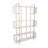 Hanah Home Bruti White Gold Polica za knjige 120x180x29.6cm, Bela