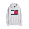 Tommy Jeans Majica pegasto siva/rdeča/bela