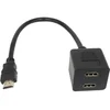 FAST ASIA Adapter HDMI - HDMI M/2F (spliter) crni