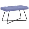Vidaxl Klop s gumbnim oblazinjenjem Jeans modra 80 x 40 x 46 cm Blago