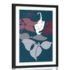 Plakat s paspartujem pustolovščina v džungli - 60x90 black