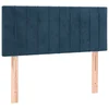 Vidaxl Posteljno vzglavje temno modro 100x5x78/88 cm žamet