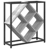 Vidaxl Stojalo za vino Siva Sonoma 51 x 18 x 52,5 cm Konstruiran les