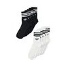 ADIDAS ORIGINALS Nogavice 3-STRIPES CREW 10 PAIRS črna/bela