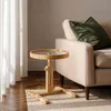 Hanah Home pomoćni sto Opus Yuvarlak 40, 40 cm, hrast