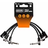 Dunlop MXR 3PDCPR06 Ribbon Patch Cable 3 Pack Črna 15 cm Kotni - Kotni